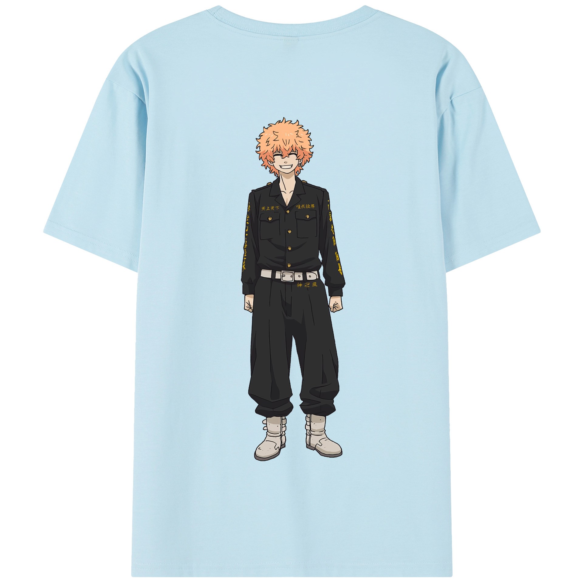 （画像用） 東京リベンジャーズ Tokyo Revengers 綿100％半袖Tシャツ（背面プリント）